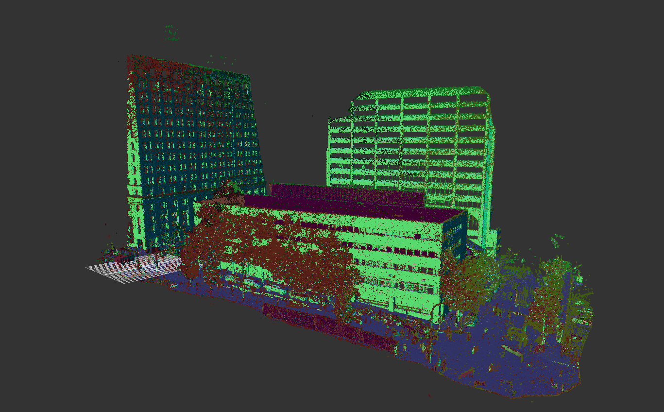 As-Built Survey of office building in Wilmington, Delaware