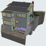 Laser 3D Scanning for Precise 2D Drawings and House Redesign