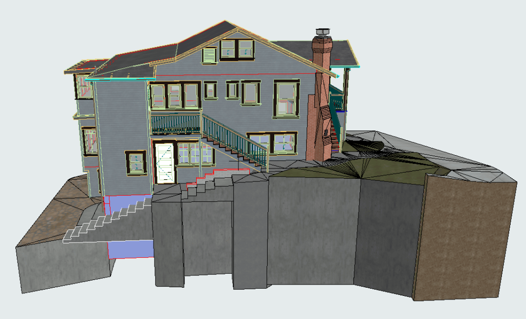 Laser 3D Scanning for Precise 2D Drawings and House Redesign