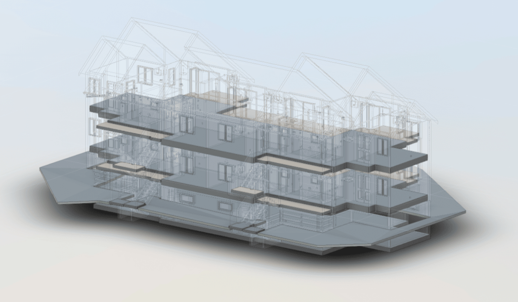 3D laser scanning services for accurate architectural design and as-built drawings of a motel.