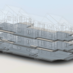 3D laser scanning services for accurate architectural design and as-built drawings of a motel.