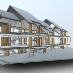 3D laser scanning services for accurate architectural design and as-built drawings of a motel.