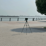 Stationary laser scanners used for topographic survey at Corniche Seaside Park, Abu Dhabi