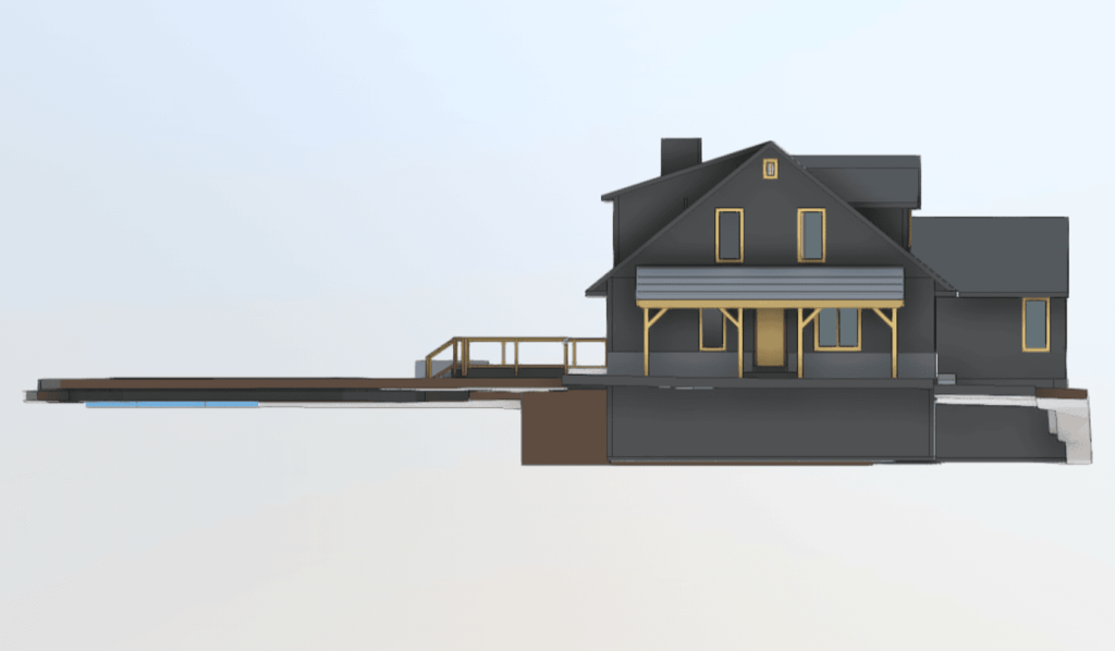 Erstellung eines 3D-Modells eines Familienhauses mit Laserscanning