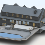 Erstellung eines 3D-Modells eines Familienhauses mit Laserscanning