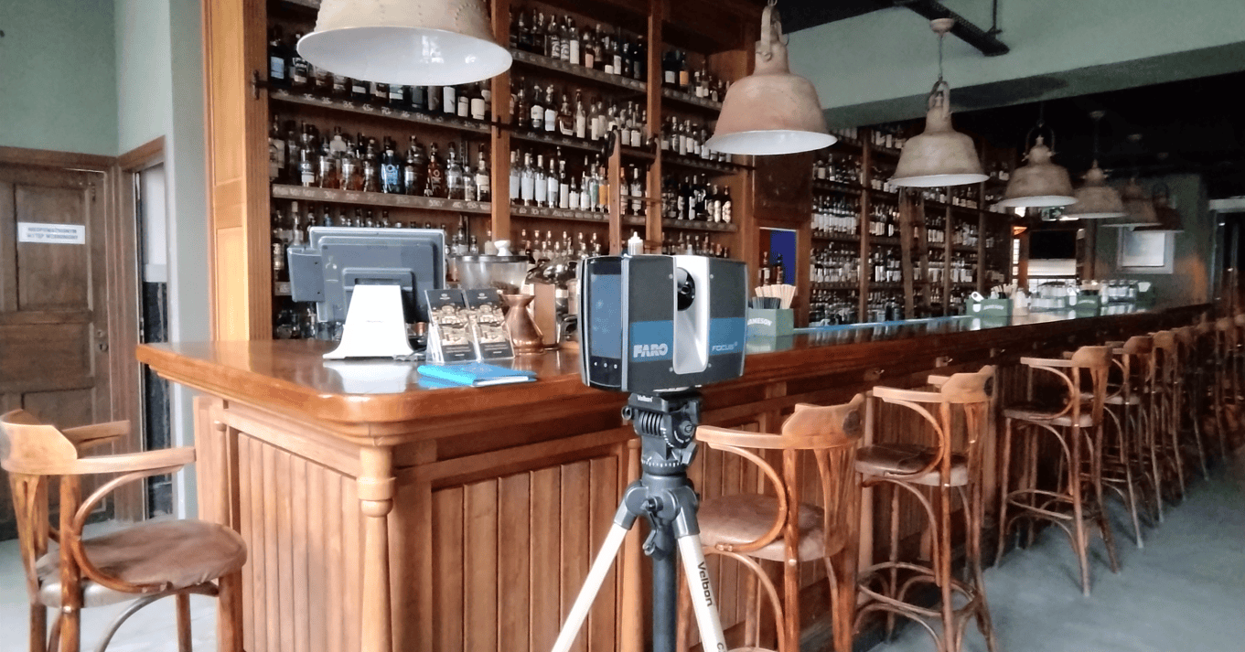 Laser 3D Scanning for Whiskey House Bar Redesign