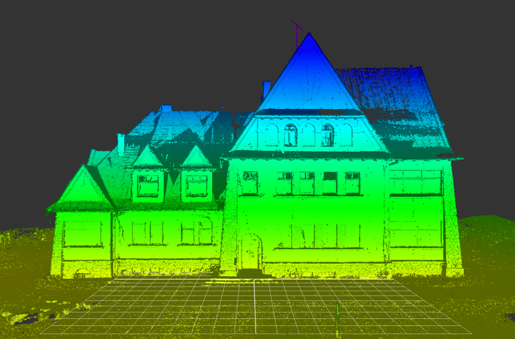 Laser 3D Scanning for Abandoned House Restoration