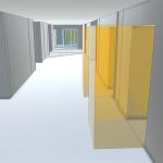 3D-Scannen eines Krankenhauses, Laservermessung zur Erstellung präziser Bestandspläne und eines BIM-Modells für die Renovierungsplanung.