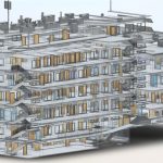 3D scanning hospital project showcasing comprehensive building modeling and laser survey for renovation planning.