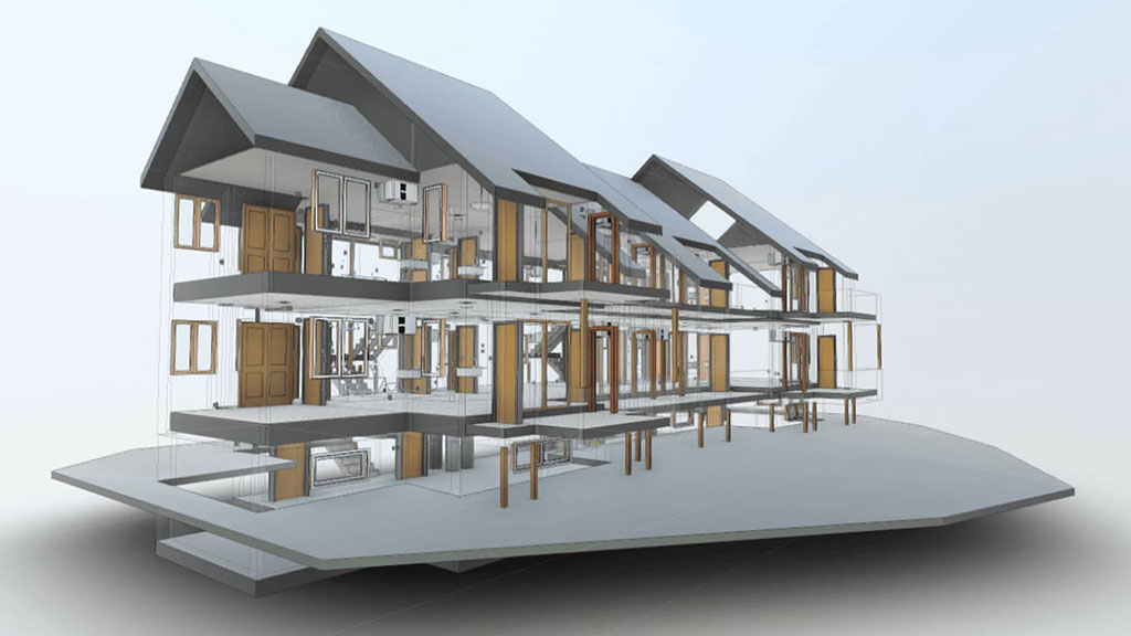 Detailed 3D BIM Model of Building