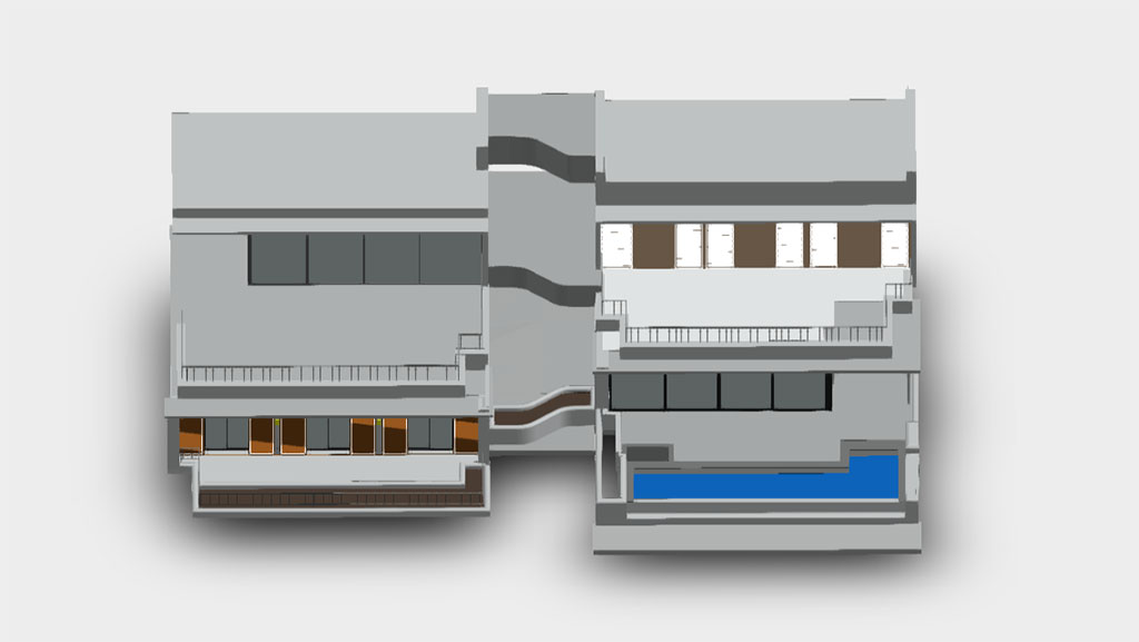 Hochpräzises Laserscanning für die Renovierung einer Luxusvilla am Meer in Marbella, Spanien.