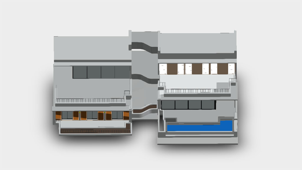 Hochpräzises Laserscanning für die Renovierung einer Luxusvilla am Meer in Marbella, Spanien.