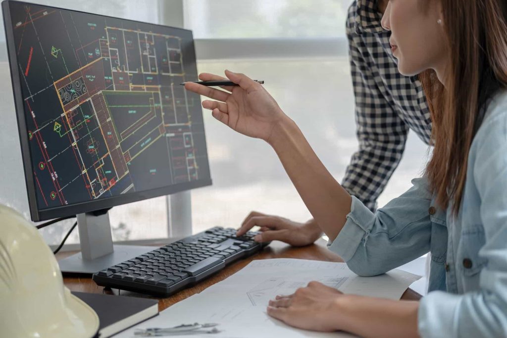 Analysis of digital drawings of as-built documentation by engineers.