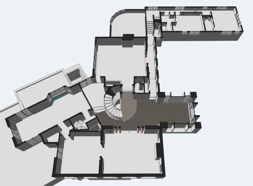 Skanowanie laserowe 3D i model BIM luksusowej posiadłości