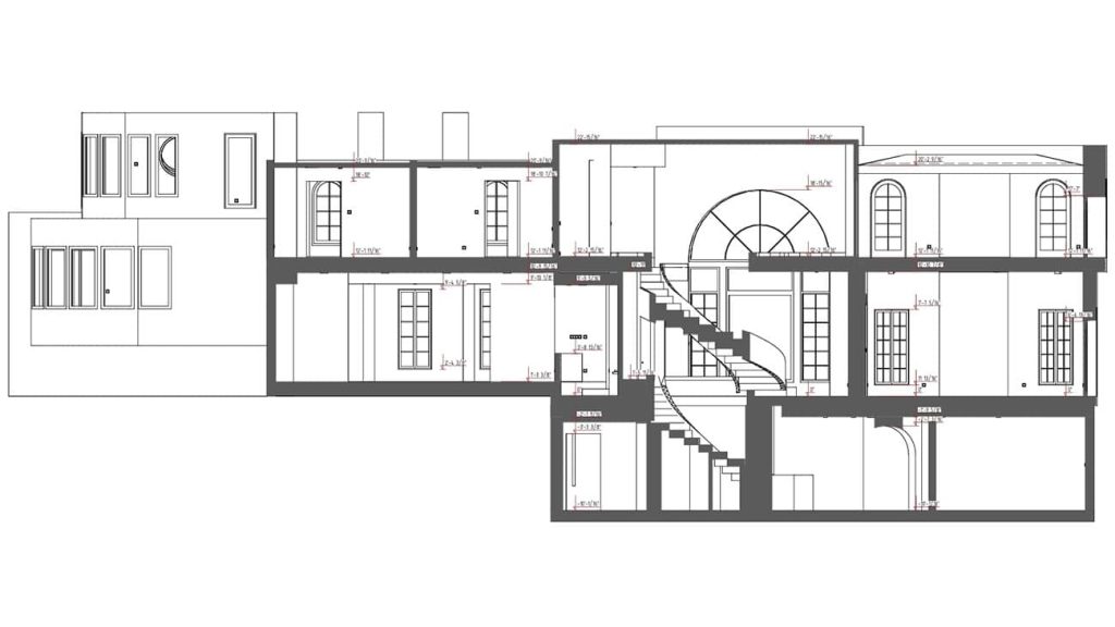 Skanowanie laserowe 3D i model BIM luksusowej posiadłości