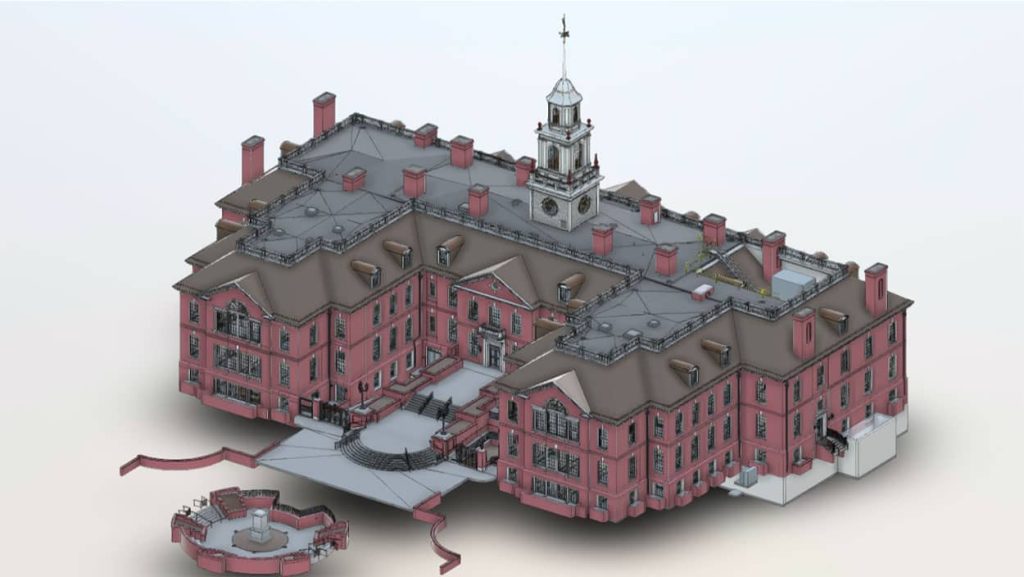 3D laser scanning of an 18th-century castle for preservation and restoration