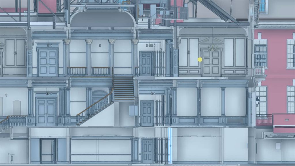 3D-Laserscanning eines historischen Schlosses zur Erhaltung und Restaurierung