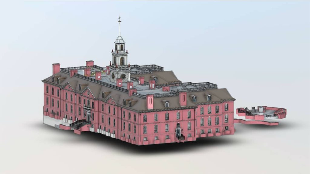 3D laser scanning of an 18th-century castle for preservation and restoration