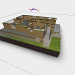 High-precision 3D laser scanning and BIM model of a four-story house, showcasing as-built documentation for renovation and HVAC system planning.