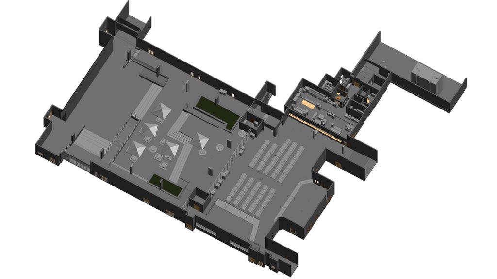 3D laser scanning and as-built documentation of a school in Las Vegas by ScanM2.