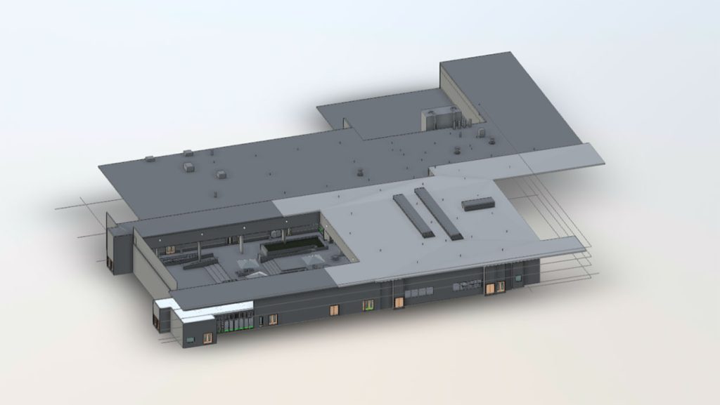 3D laser scanning and as-built documentation of a school in Las Vegas by ScanM2.