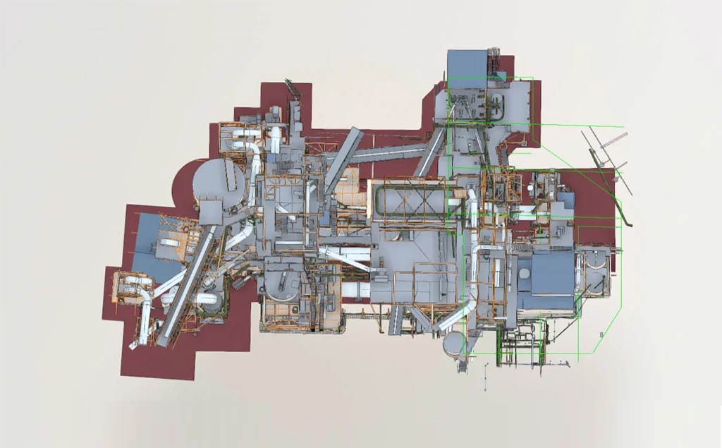 BIM Modeling of OIL Plant Infrastructure