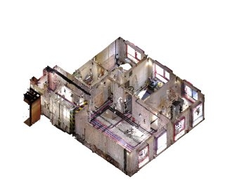 Skoordynowane modele MEP BIM przedstawiające instalacje HVAC, elektryczne i sanitarne w strukturze budynku