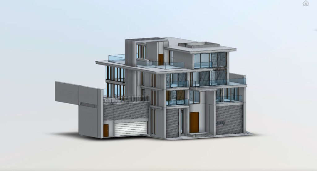 Architectural BIM model of luxury villa developed from terrestrial 3D laser scanning