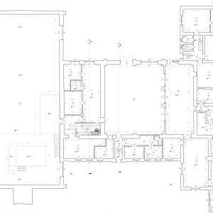 Rzut kondygnacji 1:50 wykonany z chmury punktów RGB
