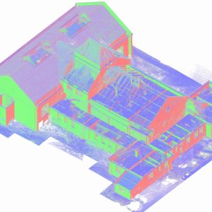 Chmura punktów RGB i model 3D kotłowni – inwentaryzacja 2300 m²