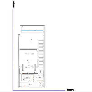 2D floor plan of duplex apartment created from 3D laser scanning data UAE