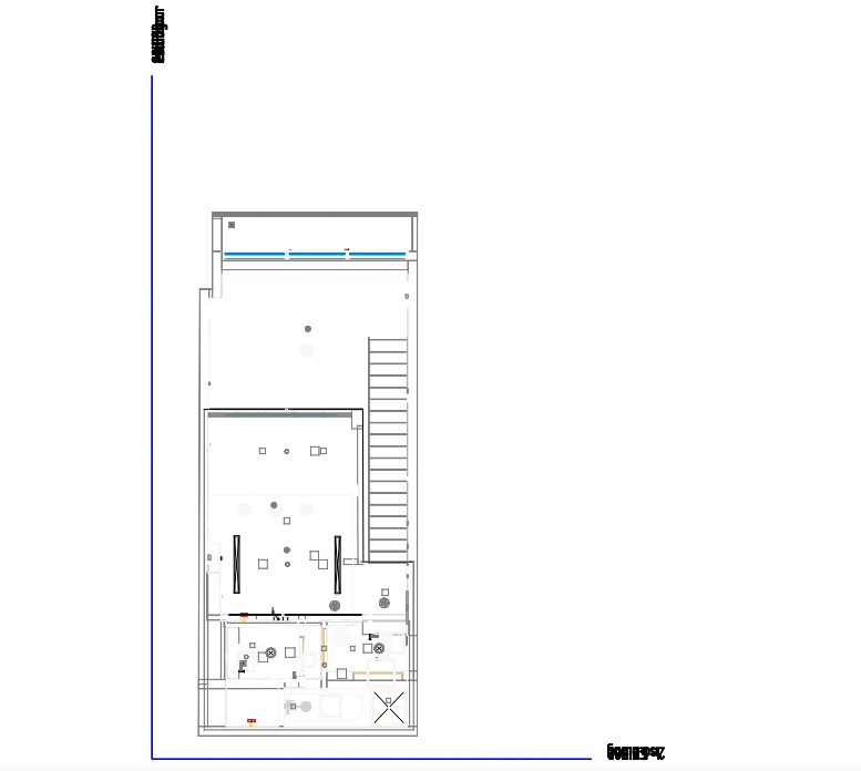 2D floor plan of duplex apartment created from 3D laser scanning data UAE