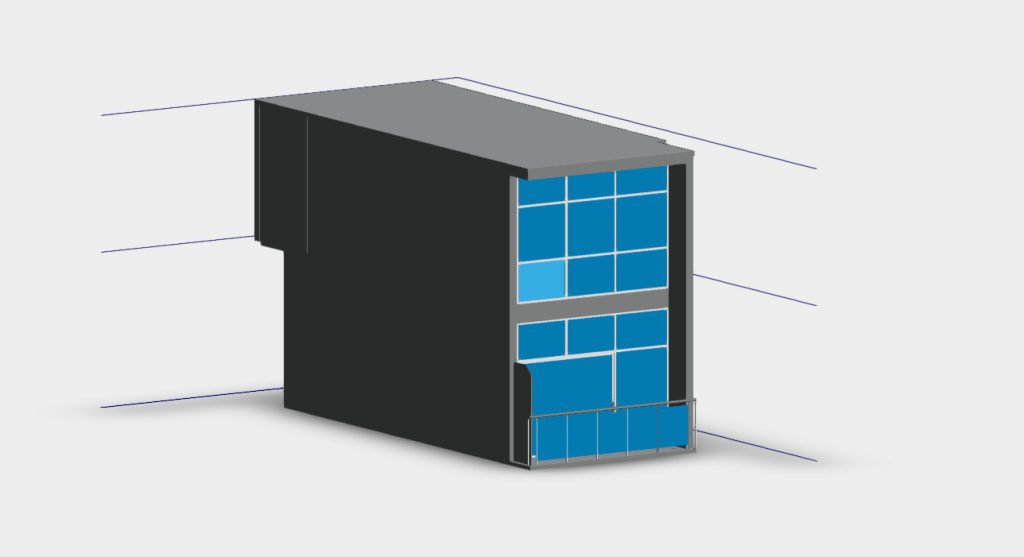 3D section model of duplex apartment based on laser scanning in Marsa Al Arab