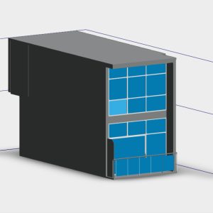 3D section model of duplex apartment based on laser scanning in Marsa Al Arab