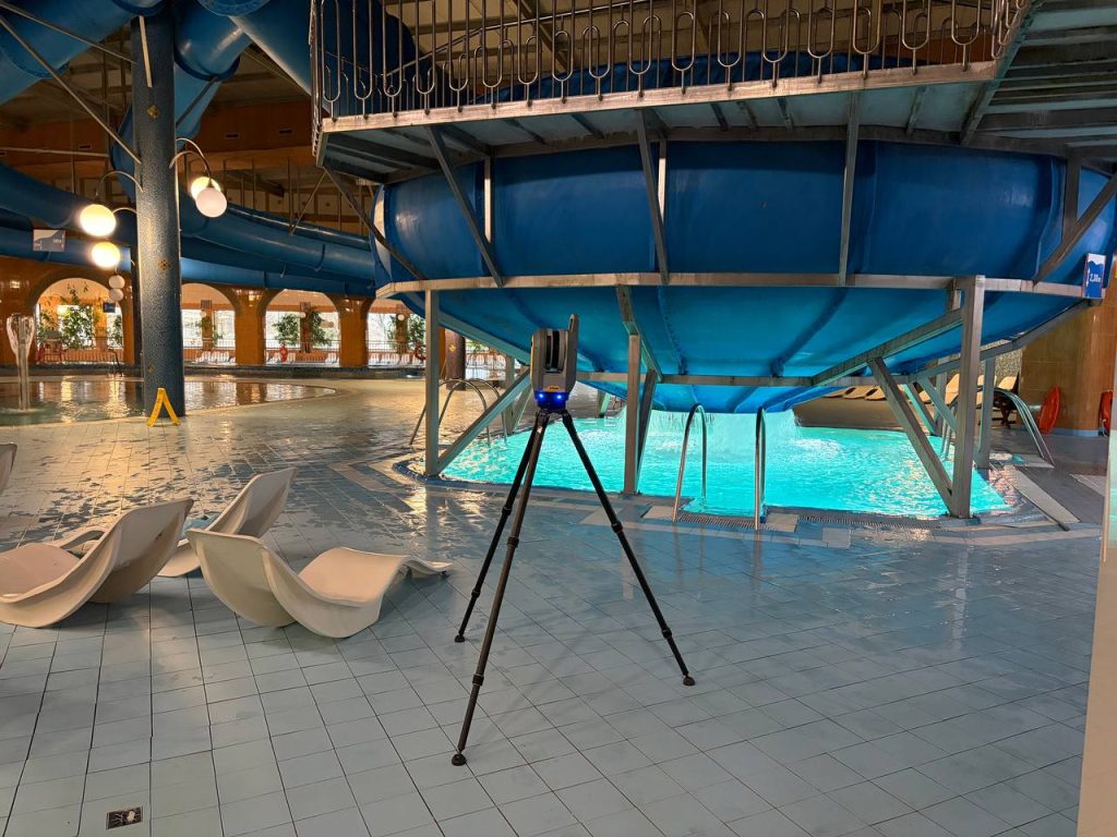 Inwentaryzacja hali sportowej – skanowanie przestrzeni 3D