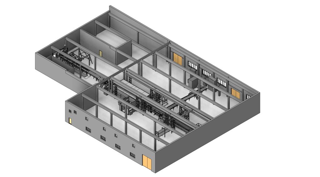 Ore processing plant BIM model for reconstruction and upgrade planning