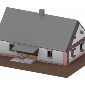 Model 3D budynku wykonany w ramach inwentaryzacji budowlanej