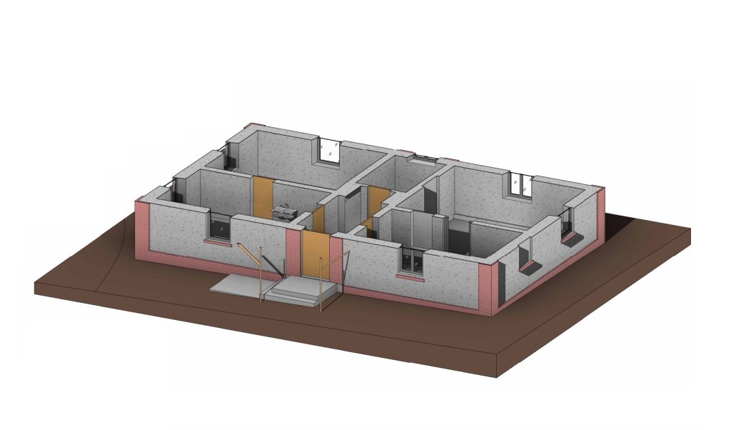 Inwentaryzacja budynku 3D – model wnętrza i układu pomieszczeń