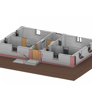 Inwentaryzacja budynku 3D – model wnętrza i układu pomieszczeń