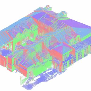 3D point cloud representation of industrial facility