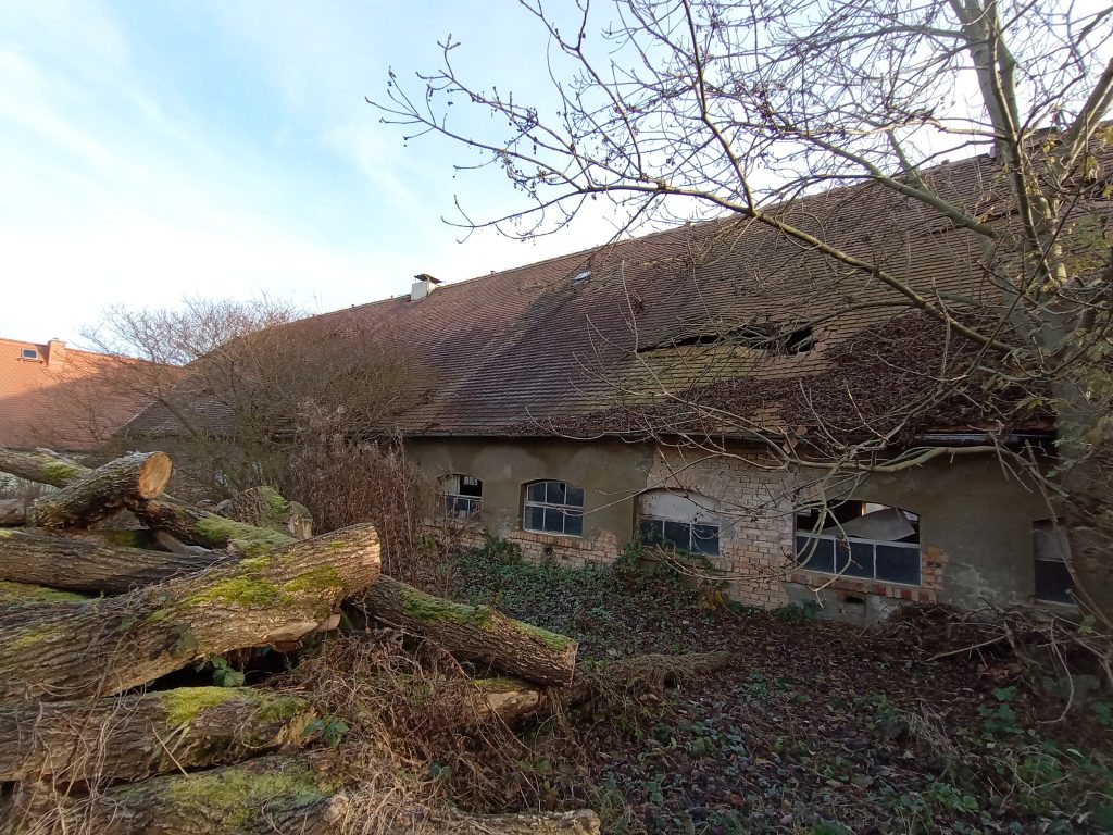 Gebäude eines historischen Industriekomplexes in Deutschland für 3D Laserscanning