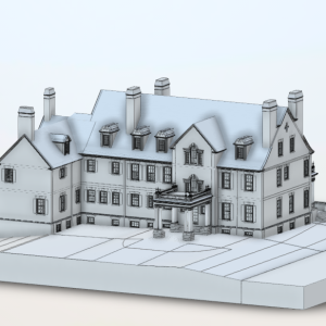 3D Laser Scanning and Detailed BIM Modeling of a Historic Mansion in Connecticut