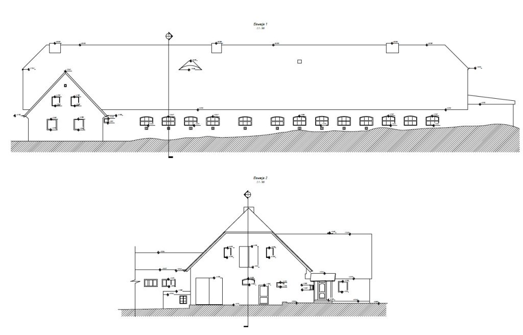 High-precision elevation documentation of historic building from point cloud