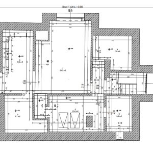 Architectural floor plan generated from attic inventory measurements