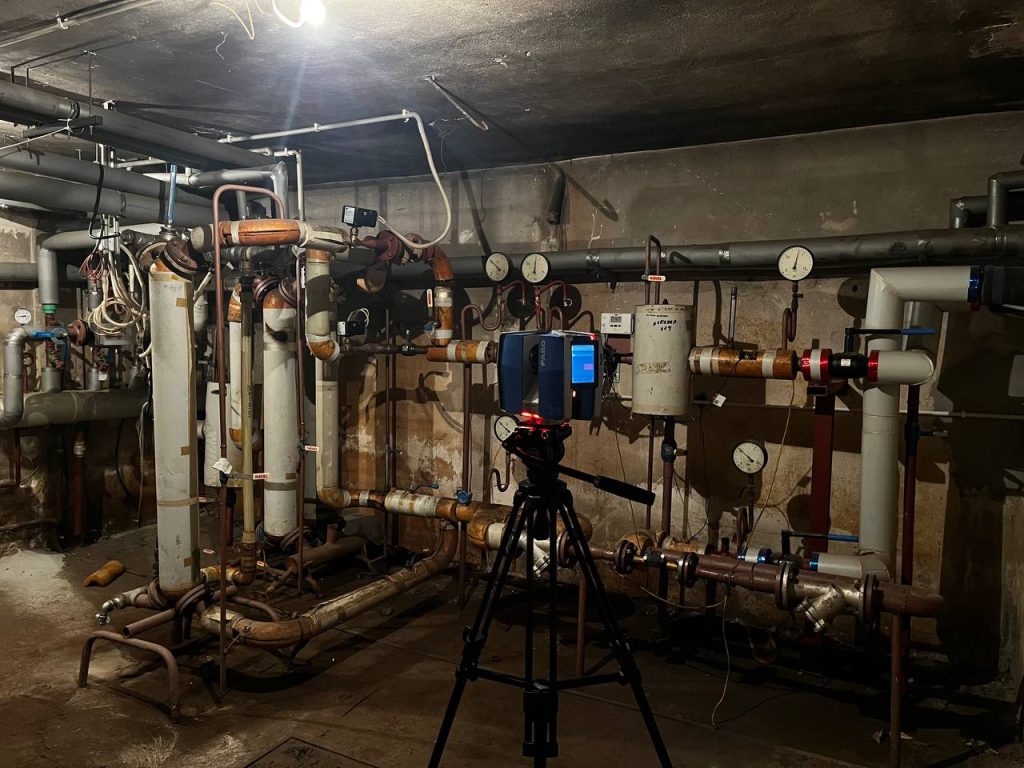 Inwentaryzacja obiektu technicznego – skanowanie instalacji