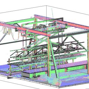 Scan to BIM model of structural and process systems in an ore processing plant