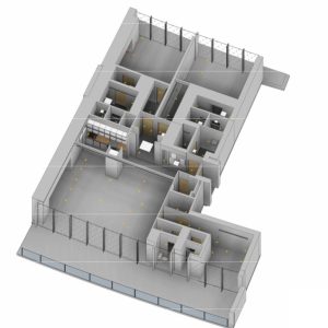 Structural 3D model developed for technical coordination and construction workflows