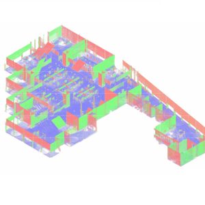 Point cloud to BIM model with highlighted building systems