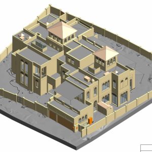 Detailed BIM model of a residential building created from scan data