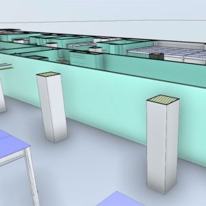 MEP Revit model view for coordinated technical drawing development